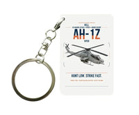 Thumbnail for Bell AH-1Z Viper design on white designed key chain, double-side print