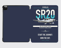Thumbnail for Cirrus SR20 design on navy blue ipad tablet case