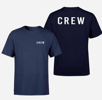 Thumbnail for CREW & Text Designed Double-Side T-Shirts - view 16