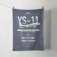 Thumbnail for NAMC YS-11A design on navy blue towel