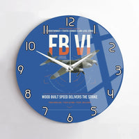 Thumbnail for de Havilland Mosquito FB VI design on blue no frame wall clock
