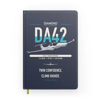 Thumbnail for Diamond DA42-VI design on navy blue notebook