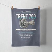 Thumbnail for TRENT 700 design on navy blue towel
