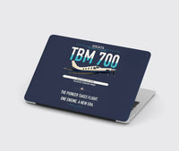 Thumbnail for Socata TBM 700 design on navy blue MacBook case