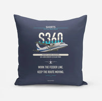 Thumbnail for Shorts 360-300 design on navy blue pillow
