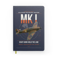 Thumbnail for Hawker Hurricane Mk I design on navy blue notebook