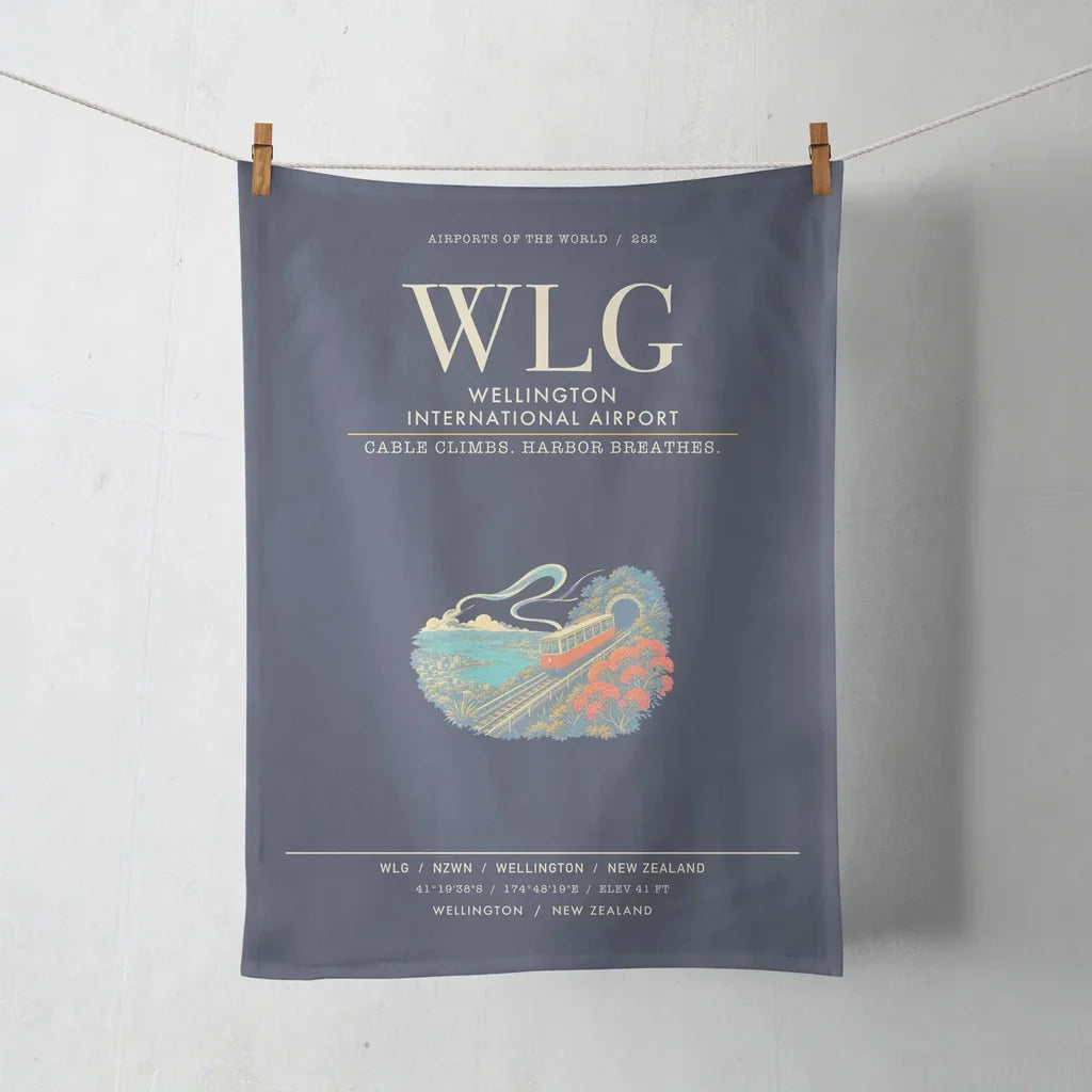 Wellington International Airport WLG - Navy Blue