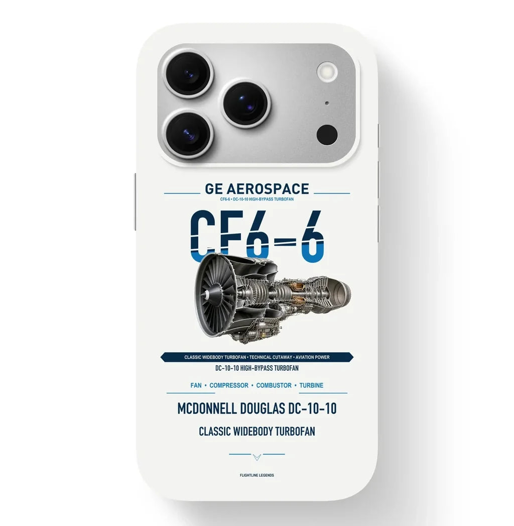 CF6-6 Case design on white iphone case