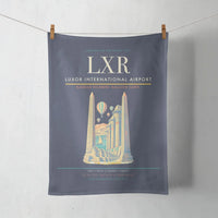 Thumbnail for Luxor International Airport (LXR) design on navy blue towel