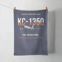 Thumbnail for KC-135Q Blackbird Tanker design on navy blue towel
