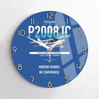 Thumbnail for Tecnam P2008JC NG design on blue no frame wall clock