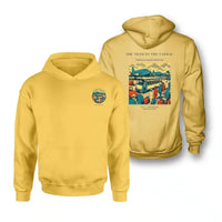 Thumbnail for VINTAGE G4372 - The Tram To The Tarmac - Double-Side Hoodie design on yellow double side