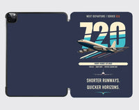 Thumbnail for Boeing 720B design on navy blue ipad tablet case