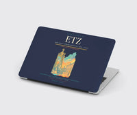 Thumbnail for Metz–Nancy–Lorraine Airport (ETZ) design on navy blue MacBook case