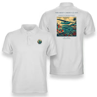 Thumbnail for VINTAGE G4410 - The Reef Garden Glass - Double-Side Polo T-Shirt design on white