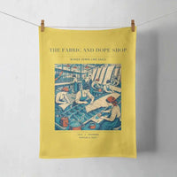 Thumbnail for VINTAGE G4168 - The Fabric And Dope Shop - Designed Towels design on yellow