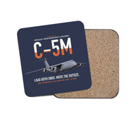 Thumbnail for C-5M Super Galaxy design on navy blue 1 piece coaster
