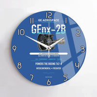 Thumbnail for GEnx-2B design on blue no frame wall clock