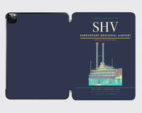 Thumbnail for Shreveport Regional Airport (SHV) design on navy blue ipad tablet case