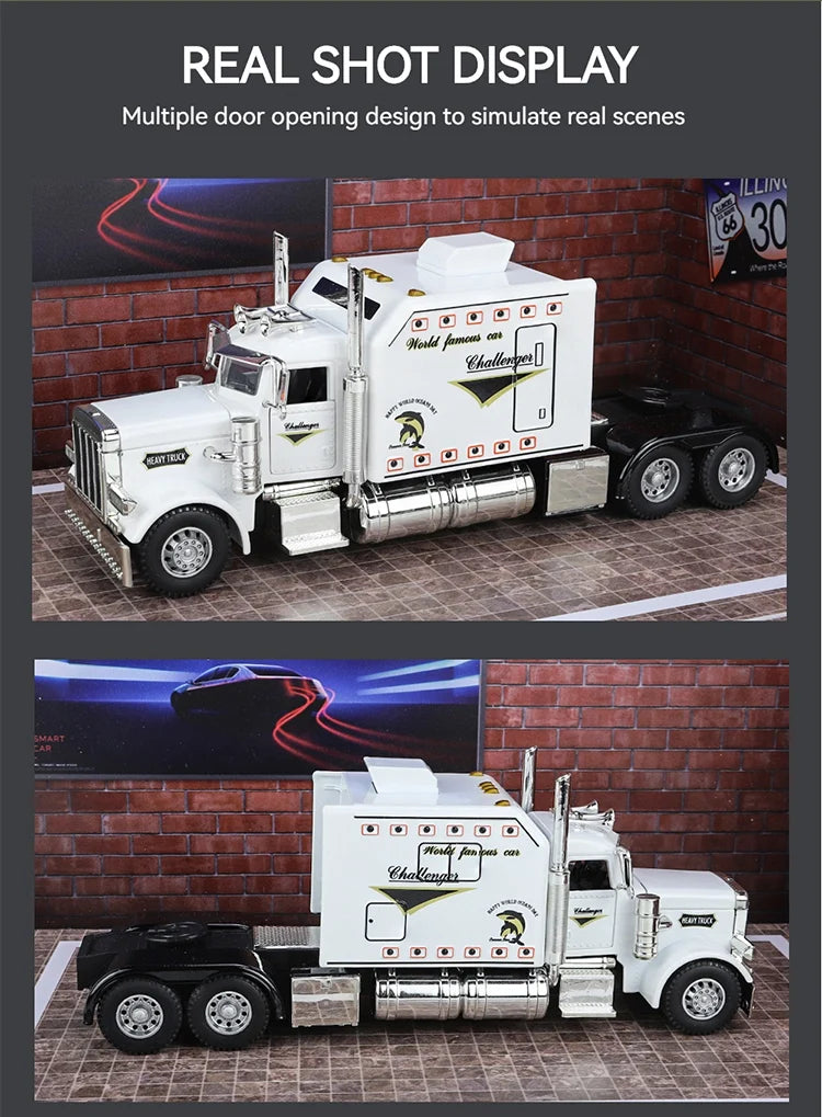 1:24 Peterbilt 389 Tractor Trailer Toy Truck - view 16