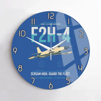 Thumbnail for F2H-4 Banshee design on blue no frame wall clock
