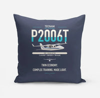 Thumbnail for Tecnam P2006T design on navy blue pillow