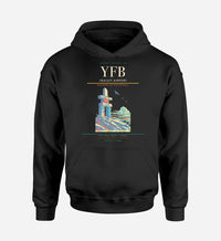 Thumbnail for Iqaluit Airport (YFB) design on black hoodie single-side print