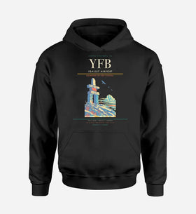 Single-Side Printing — Iqaluit Airport (YFB) Double-Side Hoodie