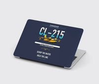 Thumbnail for Canadair CL-215 design on navy blue MacBook case