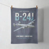 Thumbnail for B-24J Liberator design on navy blue towel