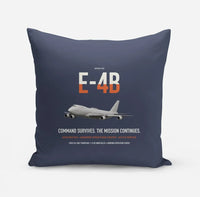 Thumbnail for E-4B Nightwatch design on navy blue pillow