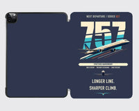 Thumbnail for Boeing 757-300 design on navy blue ipad tablet case