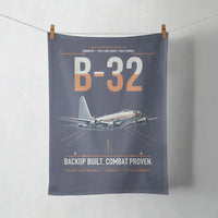 Thumbnail for B-32 Dominator design on navy blue towel