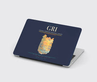 Thumbnail for Central Nebraska Regional Airport (GRI) design on navy blue MacBook case