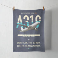 Thumbnail for Airbus A319ceo design on navy blue towel