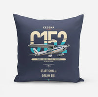 Thumbnail for Cessna 152 design on navy blue pillow