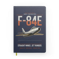 Thumbnail for F-84E Thunderjet design on navy blue notebook