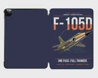 Thumbnail for F-105D Thunderchief design on navy blue ipad tablet case