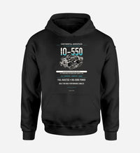 Thumbnail for IO-550 design on black hoodie single side