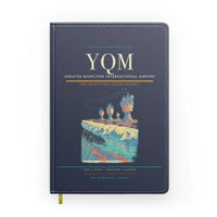 Thumbnail for Greater Moncton International Airport (YQM) design on navy blue notebook