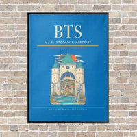 Thumbnail for M. R. Stefanik Airport BTS - Canvas Framed - Turquoise