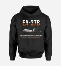 Thumbnail for EA-37B Compass Call design on black double-side hoodie, single-side print