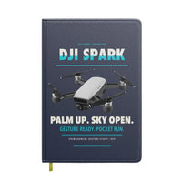 Thumbnail for DJI Spark design on navy blue notebook