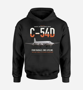 Single-Side Printing — C-54D Skymaster Double-Side Hoodie