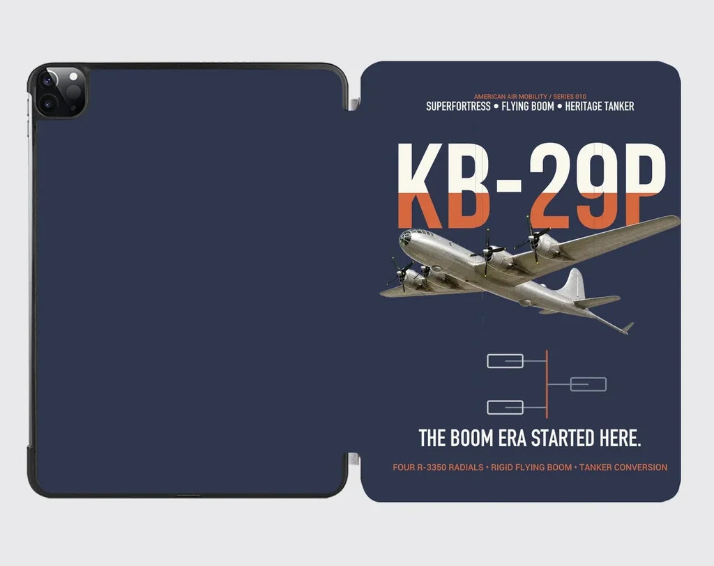 KB-29P SUPERFORTRESS design on navy blue ipad tablet case