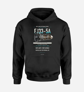 Single-Side Printing — Williams International FJ33-5A Engine Double-Side Hoodie