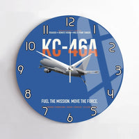 Thumbnail for KC-46A PEGASUS design on blue no frame wall clock