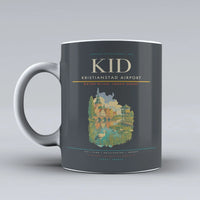 Thumbnail for Kristianstad Airport (KID) airport code design on gray ceramic mug