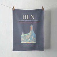Thumbnail for Helena Regional Airport (HLN) design on navy blue towel