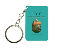 Thumbnail for Evansville Regional Airport (EVV) design on turquoise key chain
